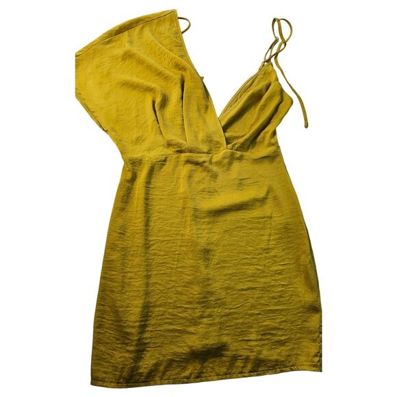 NWT misguided mixed media formal tunic blouse top sz 6 US satin open back classy - Picture 4 of 9